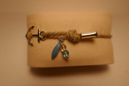 Beyond the sea - Rope and anchor bracelet - Image 3