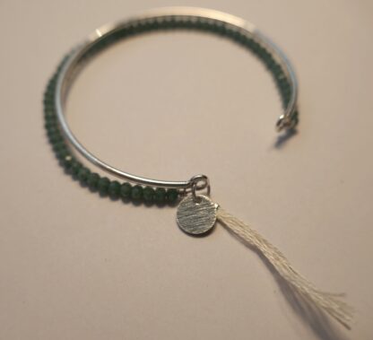 Boho - Silver ring and beads - Image 2