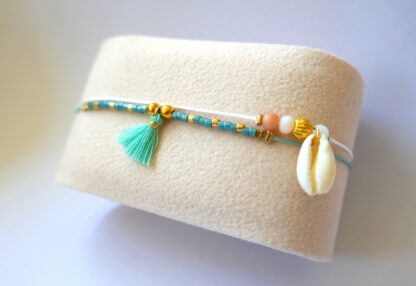 Beyond the sea - Double rows asymmetric bracelet - Image 2