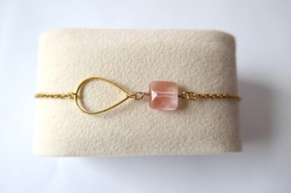 Silent night - Pink Quartz bracelet