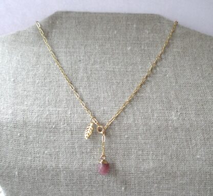 Silent night - Pink quartz necklace - Image 2