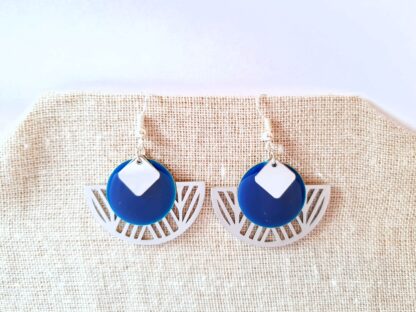 Fifty shades of Earrings - Dark blue jungle